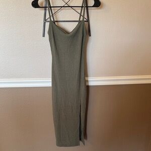 Windsor Olive Midi Dress